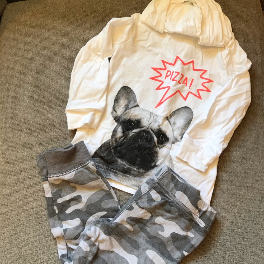 Dog and Camo Matching Set